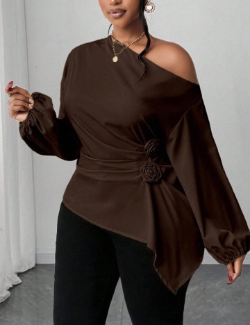 Bluza SHEIN CURVE, maro
