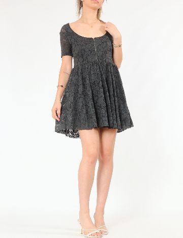 Rochie scurta Zara, gri inchis