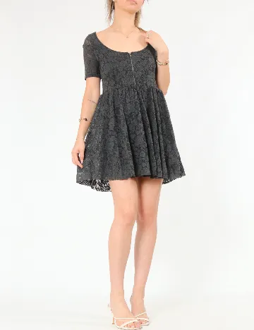 Rochie scurta Zara, gri inchis
