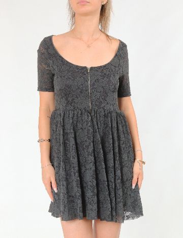 Rochie scurta Zara, gri inchis