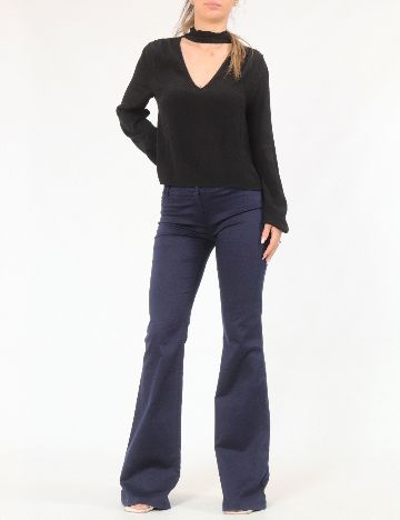 Pantaloni Bershka, bleumarin