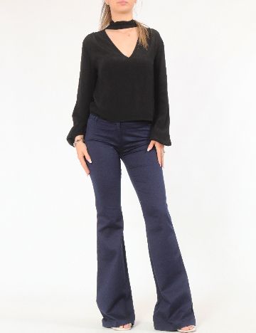 Pantaloni Bershka, bleumarin