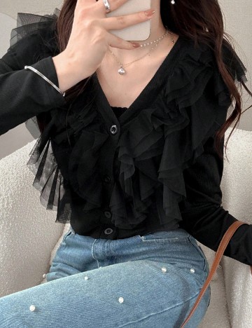 Bluza Friful, negru