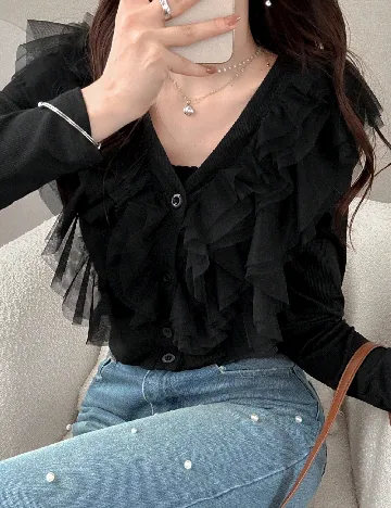 Bluza Friful, negru
