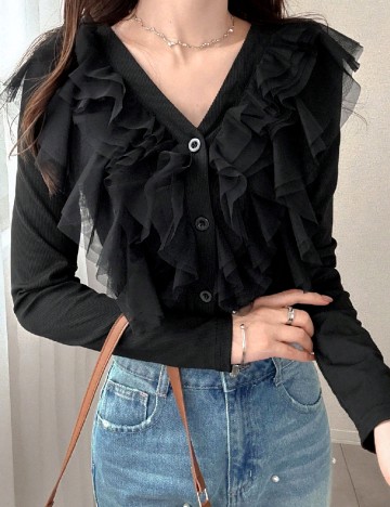 Bluza Friful, negru
