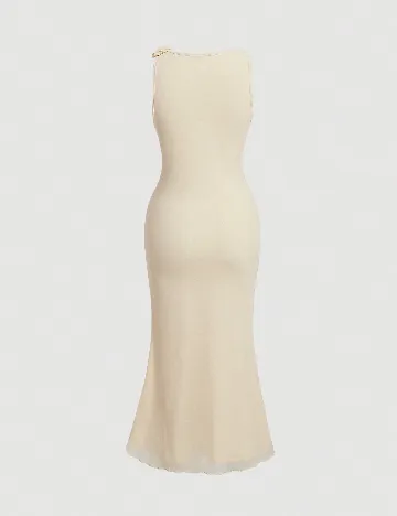 Rochie lunga SHEIN, crem