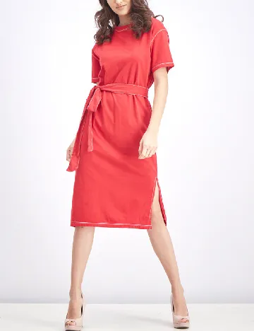 Rochie medie Bershka, rosu