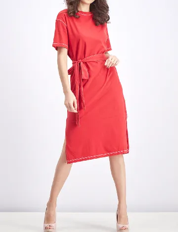 Rochie medie Bershka, rosu