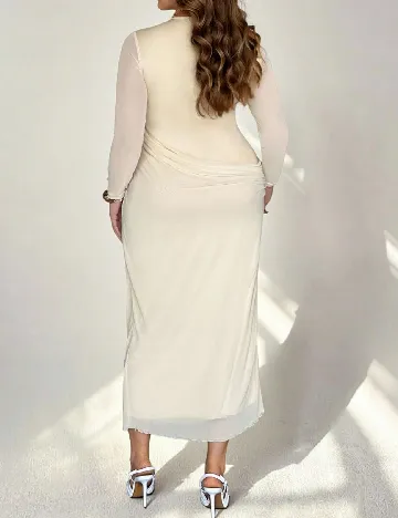 Rochie medie SHEIN CURVE, crem