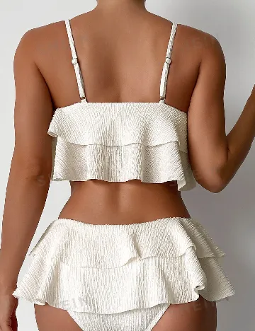 Costum de baie SHEIN, alb