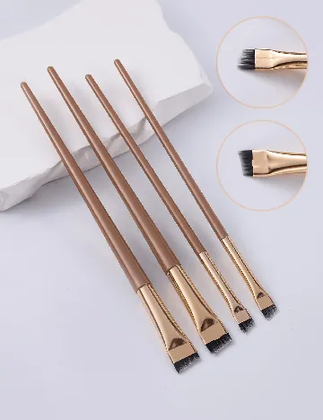 Set pensule de machiaj 4 bucati SHEIN, maro
