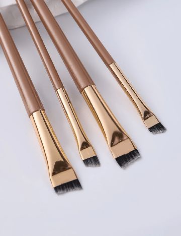 Set pensule de machiaj 4 bucati SHEIN, maro