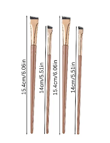 Set pensule de machiaj 4 bucati SHEIN, maro