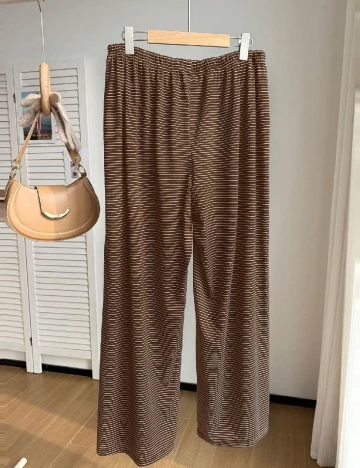 Pantaloni SHEIN CURVE, maro