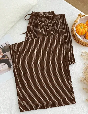Pantaloni SHEIN CURVE, maro