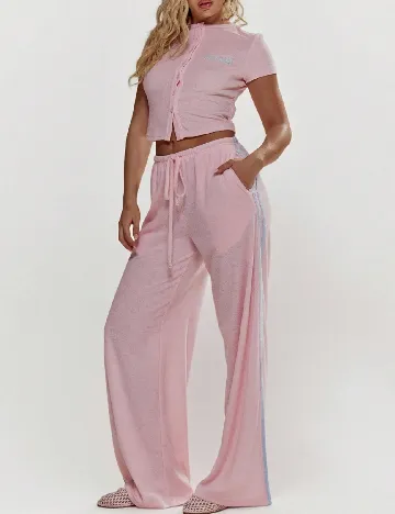 Pantaloni Musera, roz