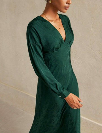 Rochie medie Aveloria, verde