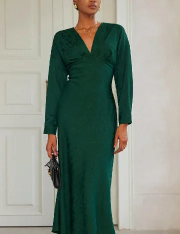Rochie medie Aveloria, verde