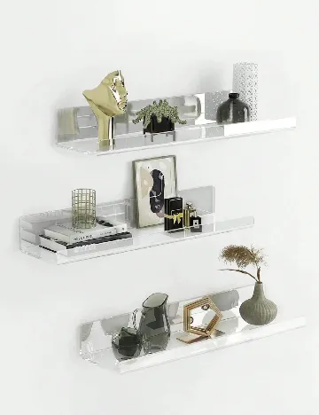 Set rafturi 2 bucati SHEIN, transparent