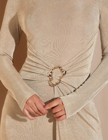 Rochie medie SHEIN, bej