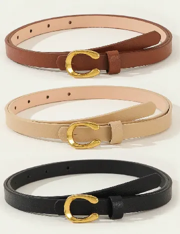 Set Curele 3 bucati SHEIN, mix culori
