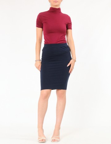 Fusta Bershka, bleumarin
