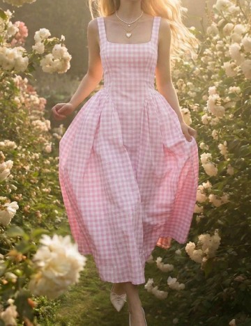 Rochie lunga SHEIN, roz