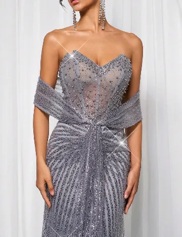 Rochie lunga SHEIN, gri
