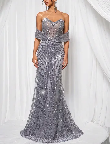 Rochie lunga SHEIN, gri