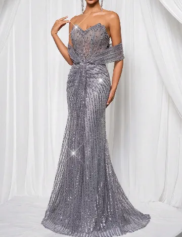 Rochie lunga SHEIN, gri