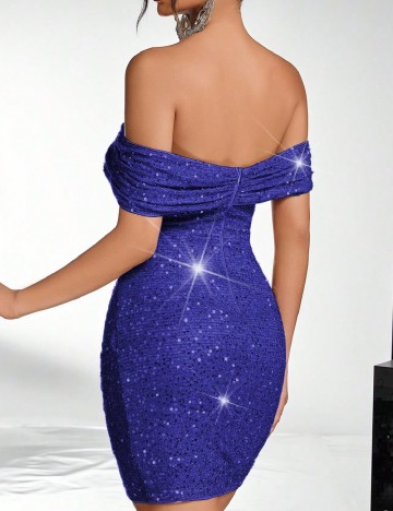 Rochie scurta SHEIN, albastru