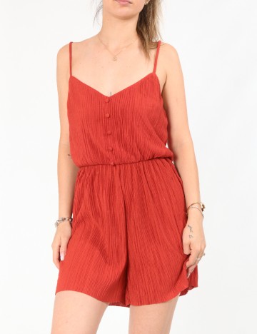 Salopeta Bershka, caramiziu