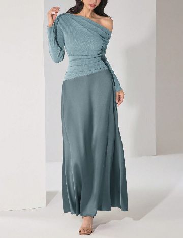 Rochie lunga SHEIN, albastru