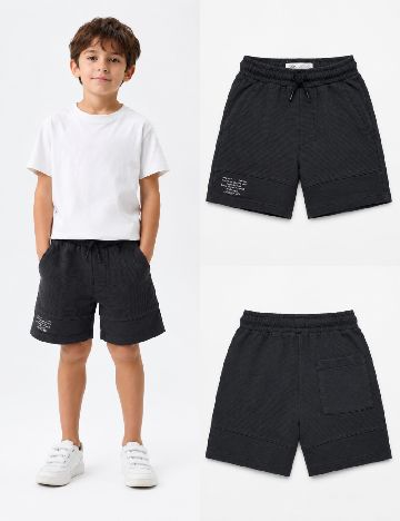 Pantaloni scurti Zara, negru