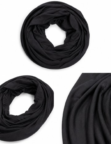 Esarfa circulara Bershka, negru