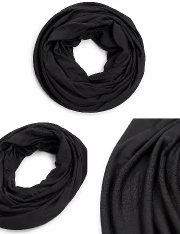 Esarfa circulara Bershka, negru