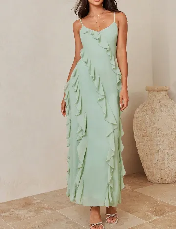 Rochie lunga SHEIN, verde
