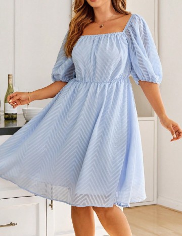 Rochie scurta SHEIN CURVE, albastru