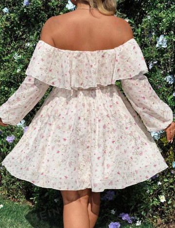 Rochie scurta SHEIN CURVE, floral print