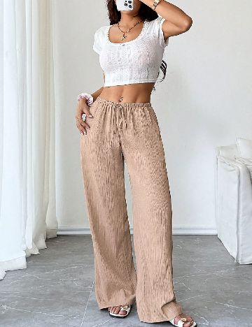 Pantaloni SHEIN, crem