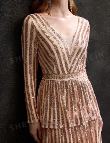 Rochie lunga MOTF, crem