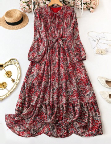 Rochie lunga SHEIN CURVE, mix culori