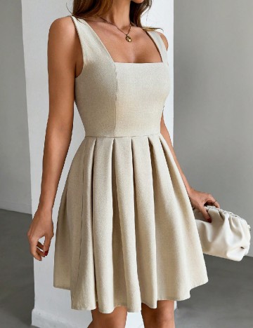 Rochie scurta SHEIN, bej
