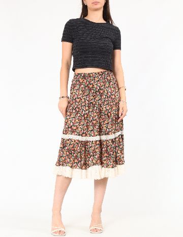 Fusta Zara, floral print