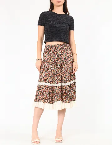 Fusta Zara, floral print