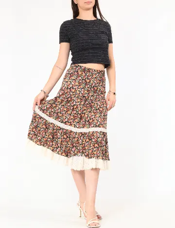 Fusta Zara, floral print