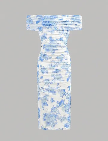 Rochie Shein Kids, albastru/alb