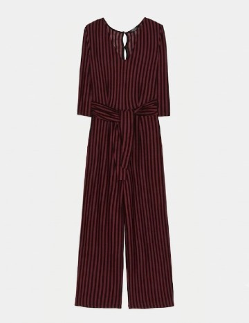 Salopeta Bershka, visiniu/negru