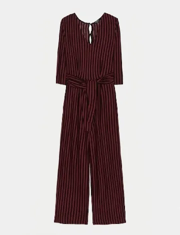 Salopeta Bershka, visiniu/negru