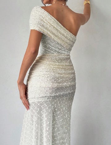 Rochie lunga SHEIN, crem